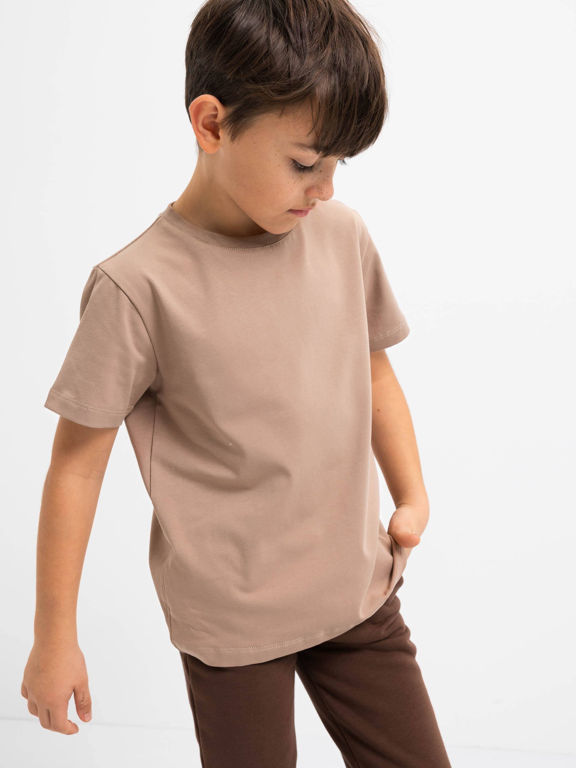 Mocha mousse T-shirt ze ściągaczem