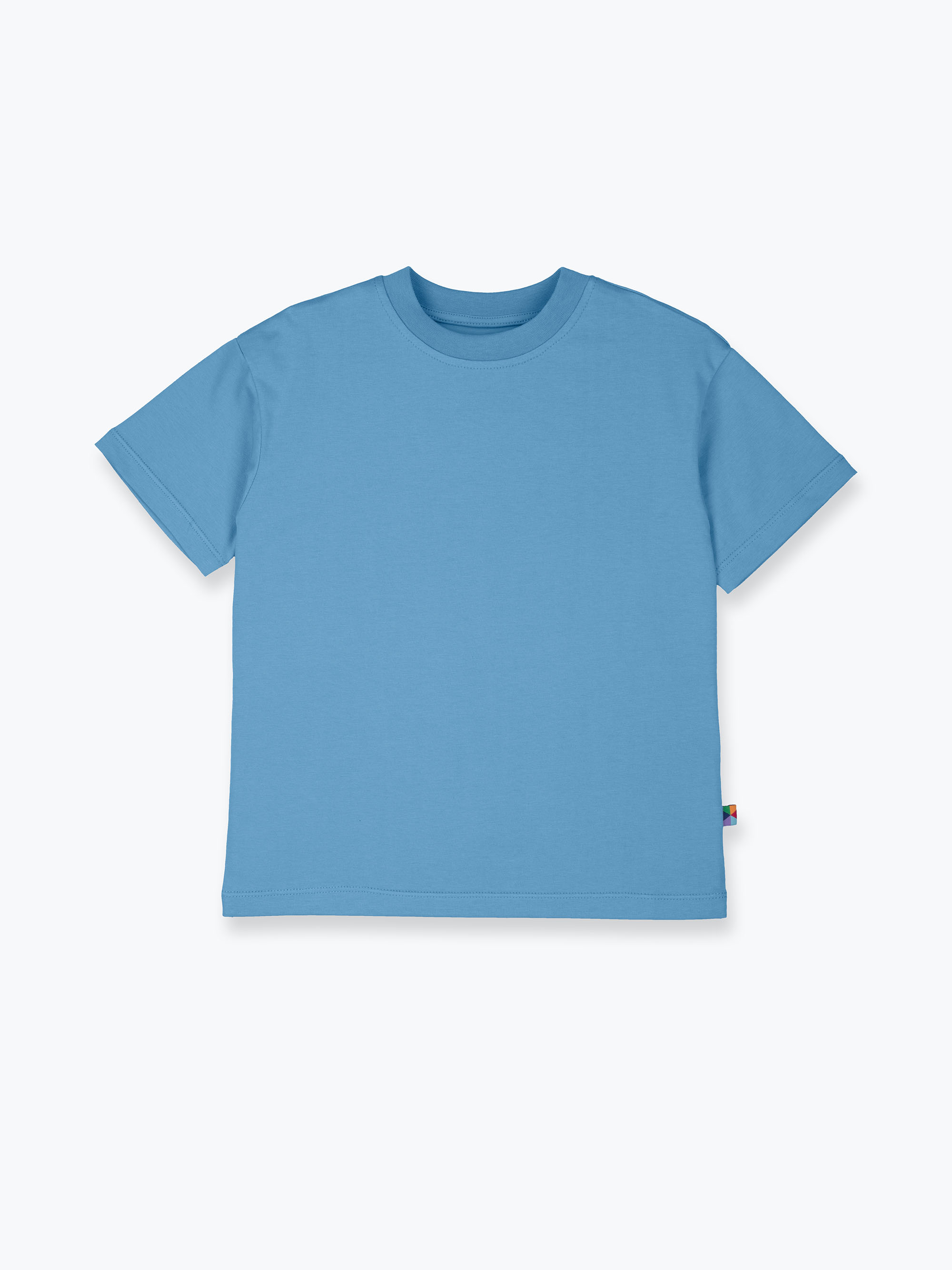 Błękitny T-shirt oversize