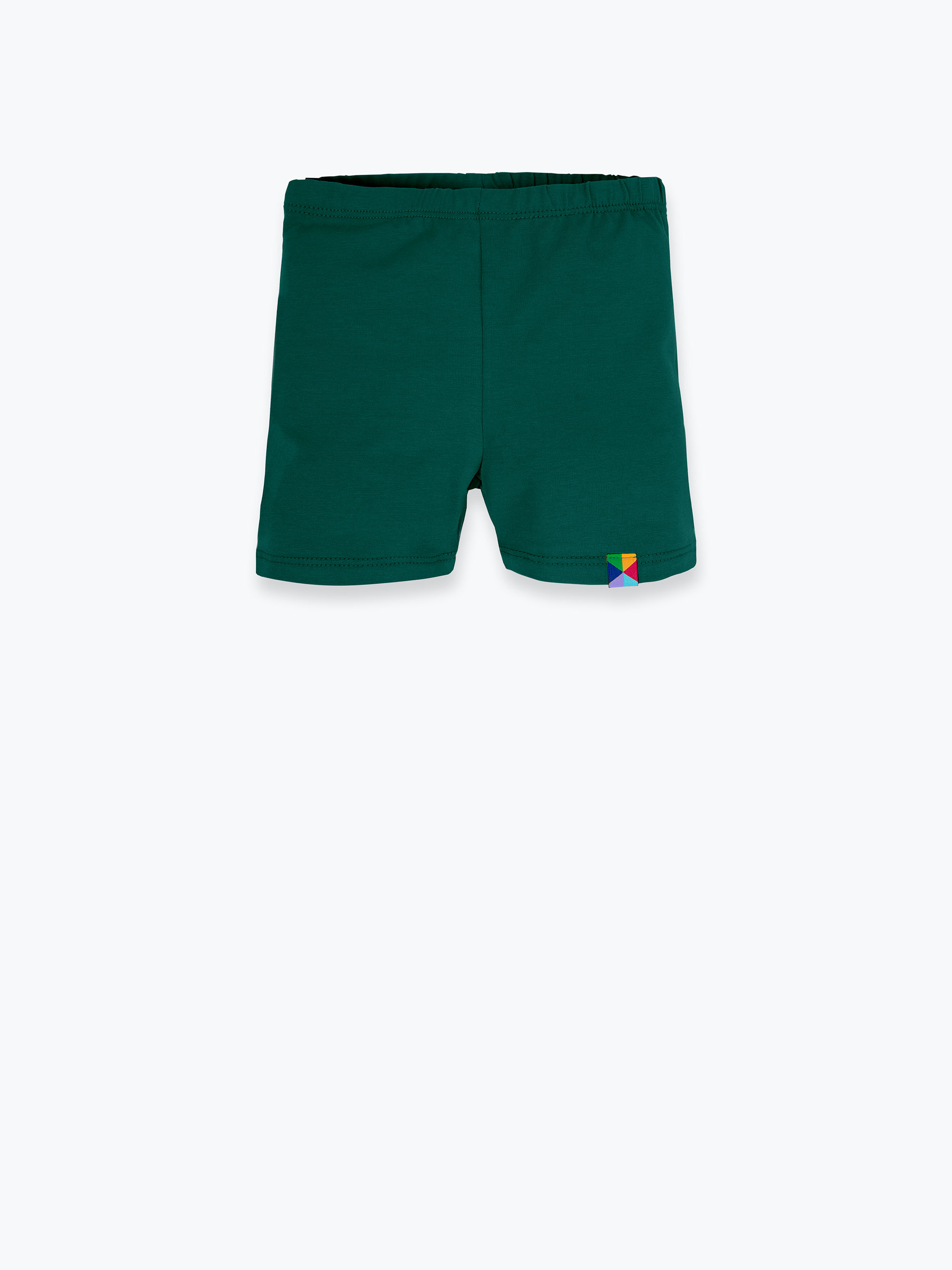 Butelkowozielone legginsy krótkie Junior