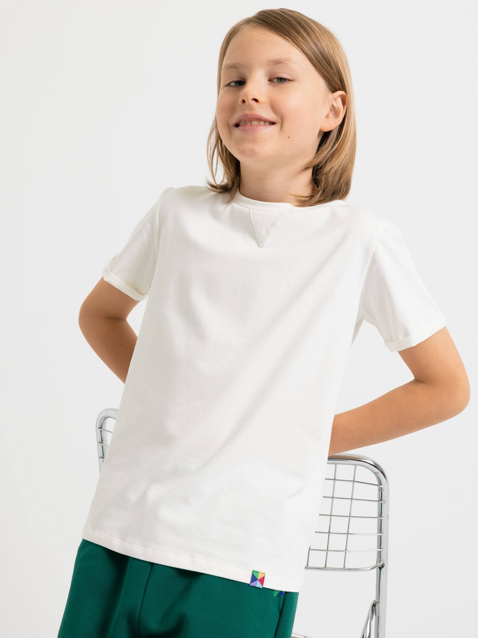 Śmietankowy T-shirt