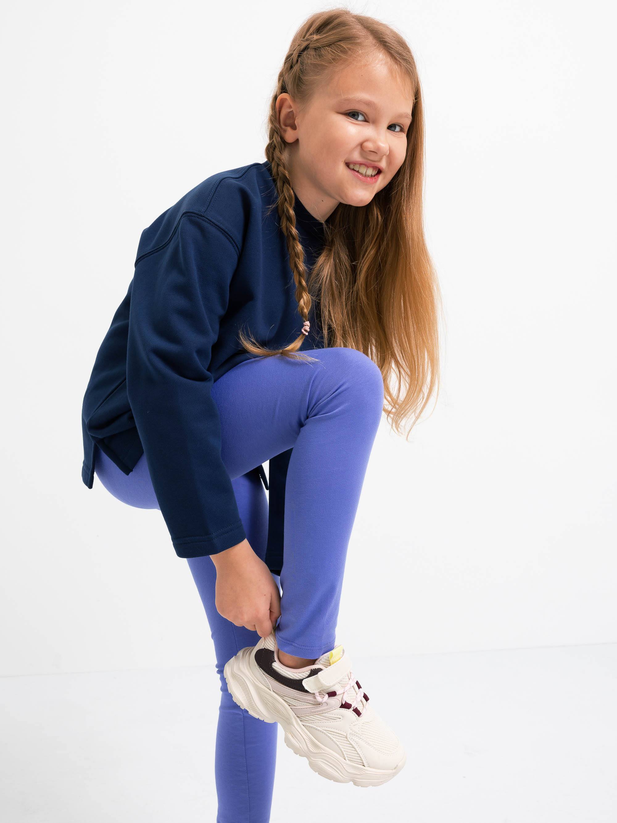 Granatowa bluza dresowa o prostym kroju Junior