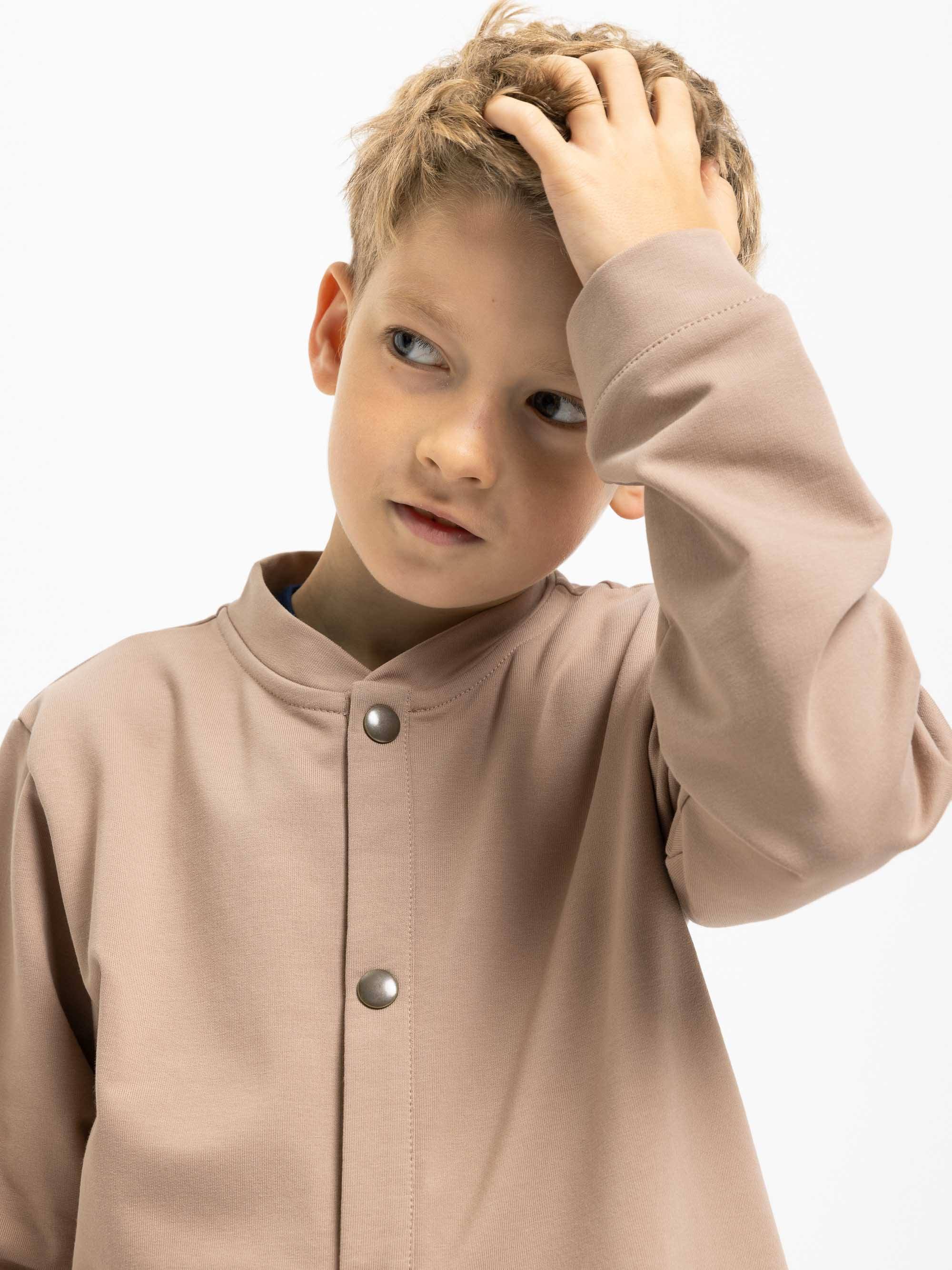 Mocha mousse bluza z kieszeniami Junior