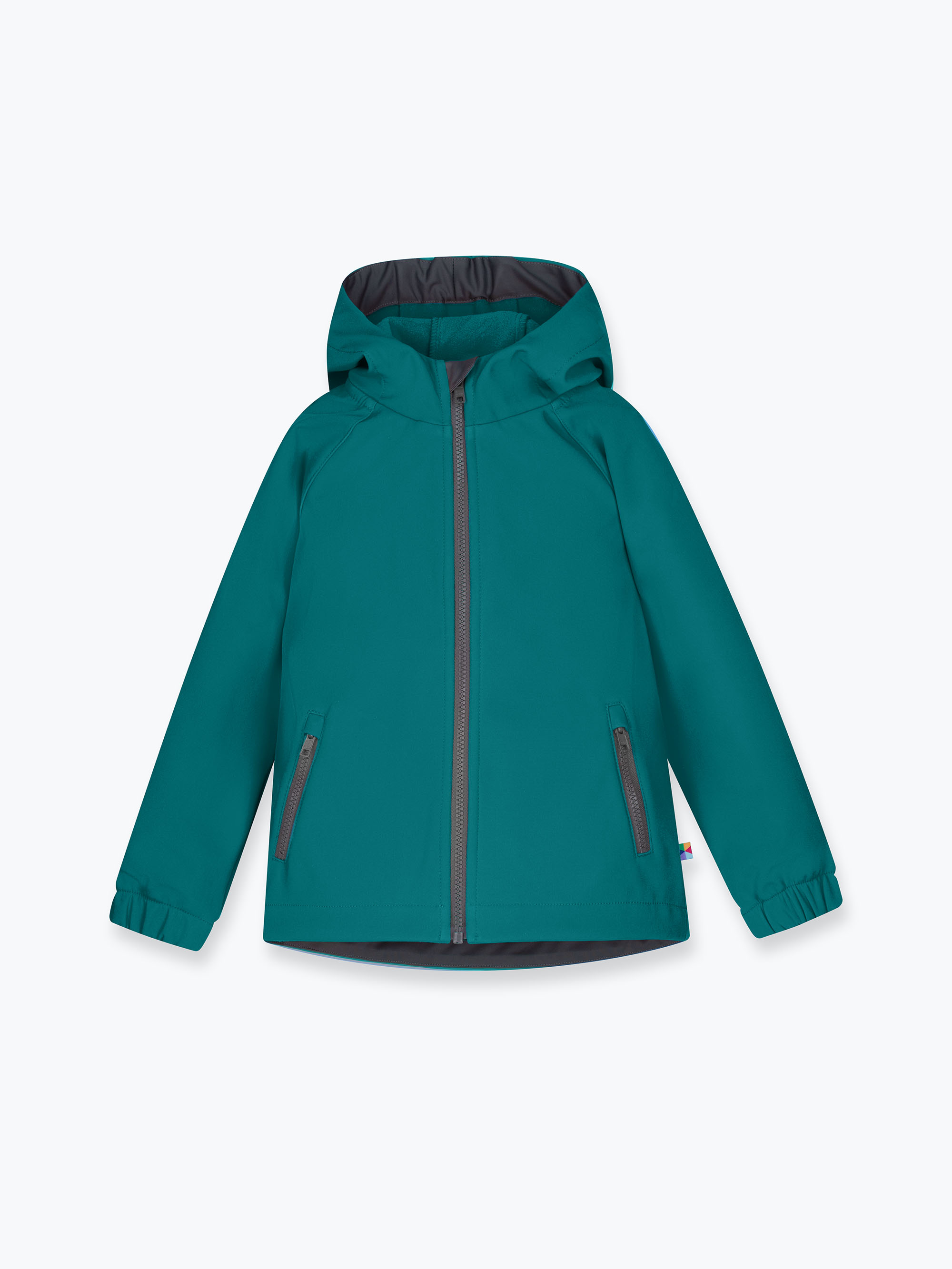 Turkusowa kurtka softshell Junior