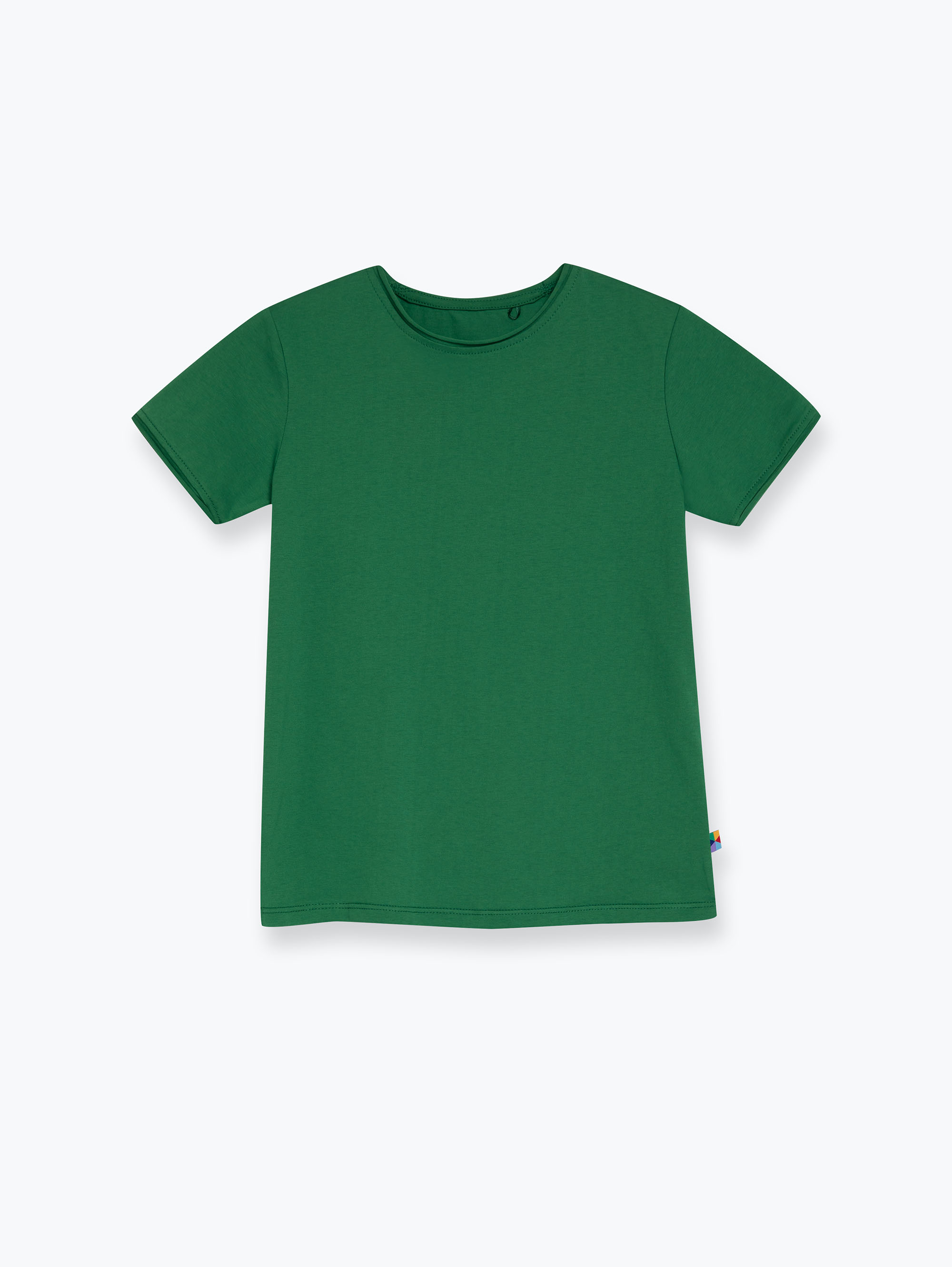 Ciemnozielony T-shirt z cienkiej dzianiny Junior