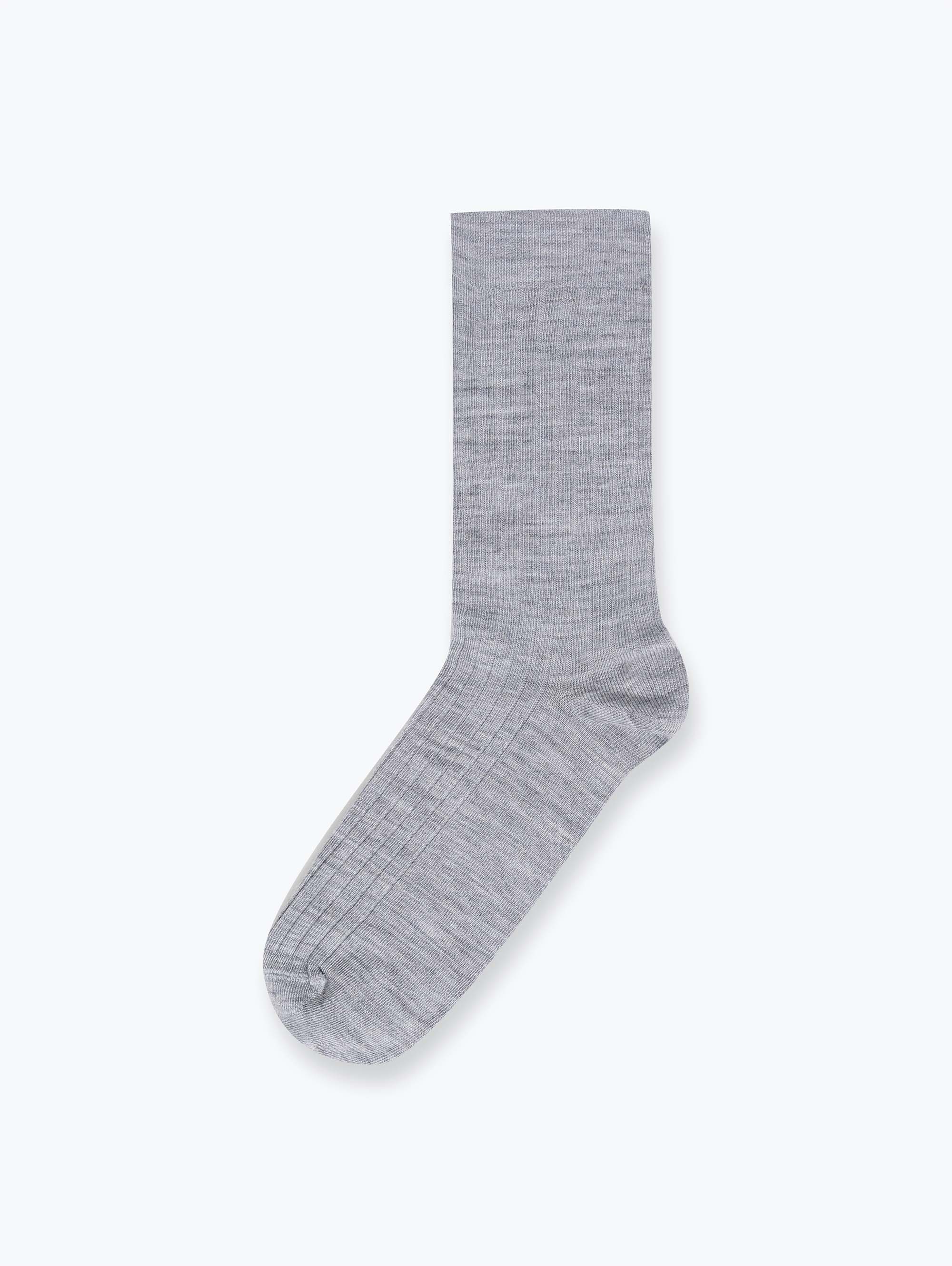 Szary zestaw skarpet z wełny merino 3-pack