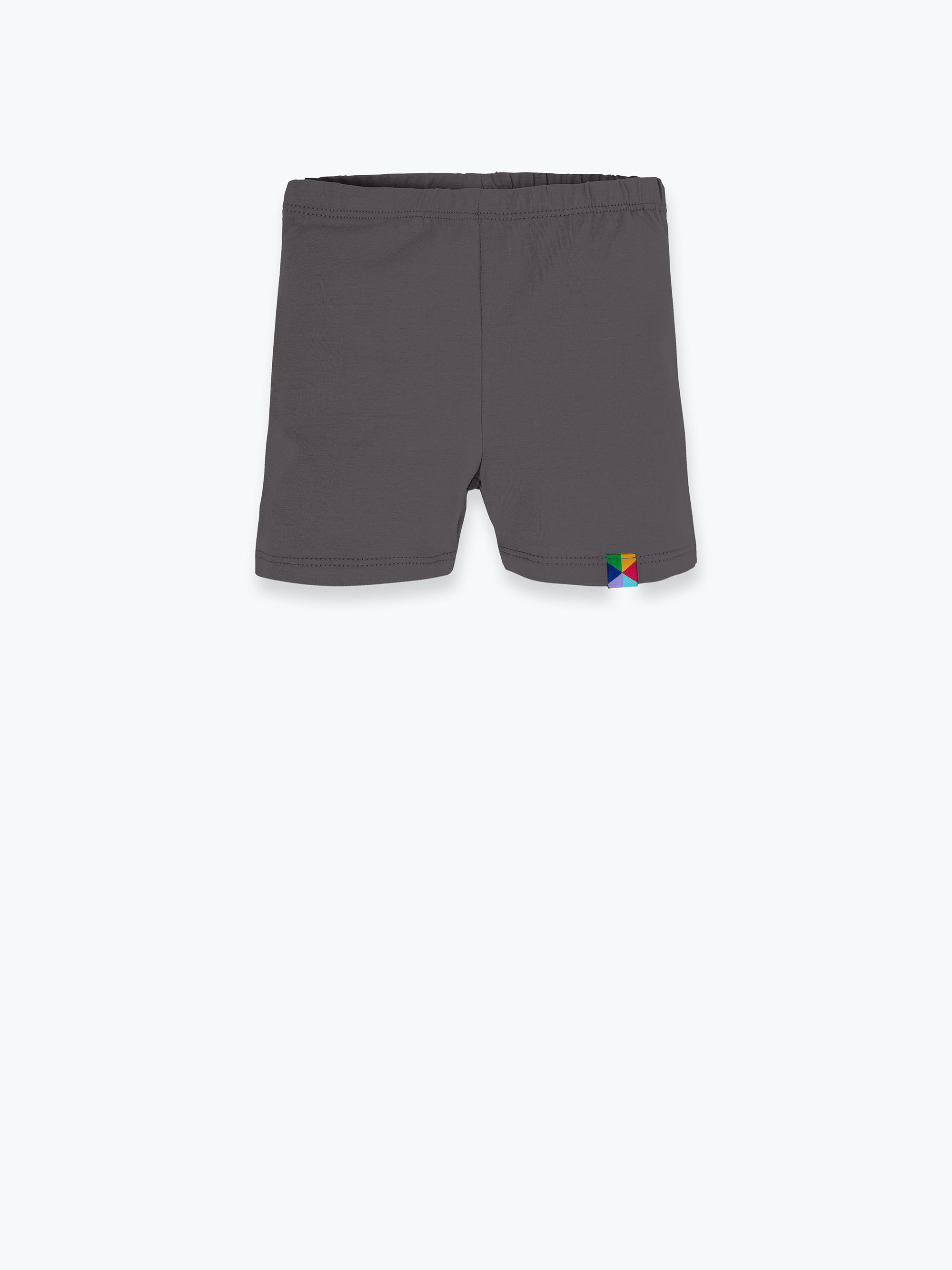 Grafitowe legginsy krótkie Junior
