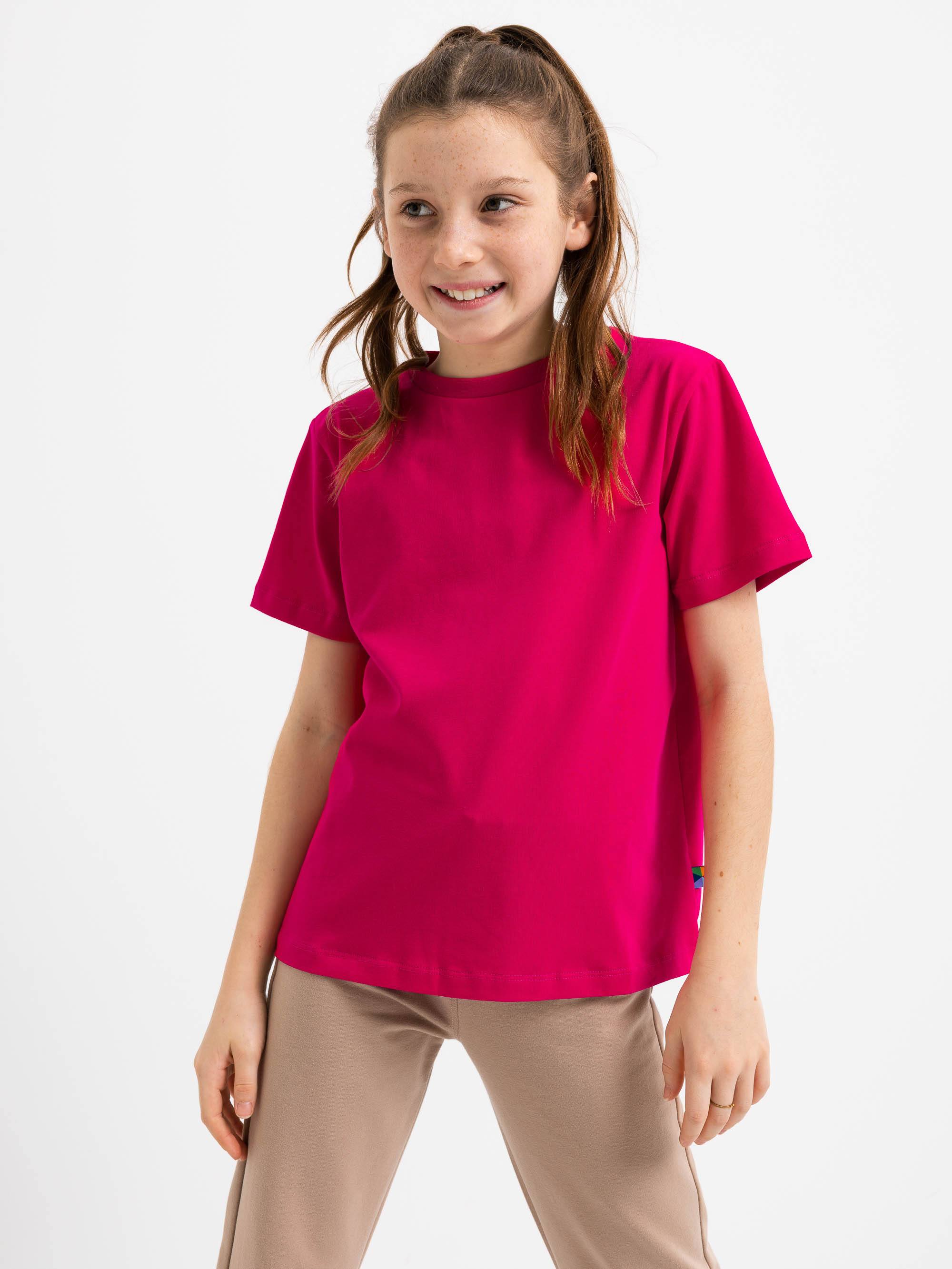 Różowy T-shirt ze ściągaczem