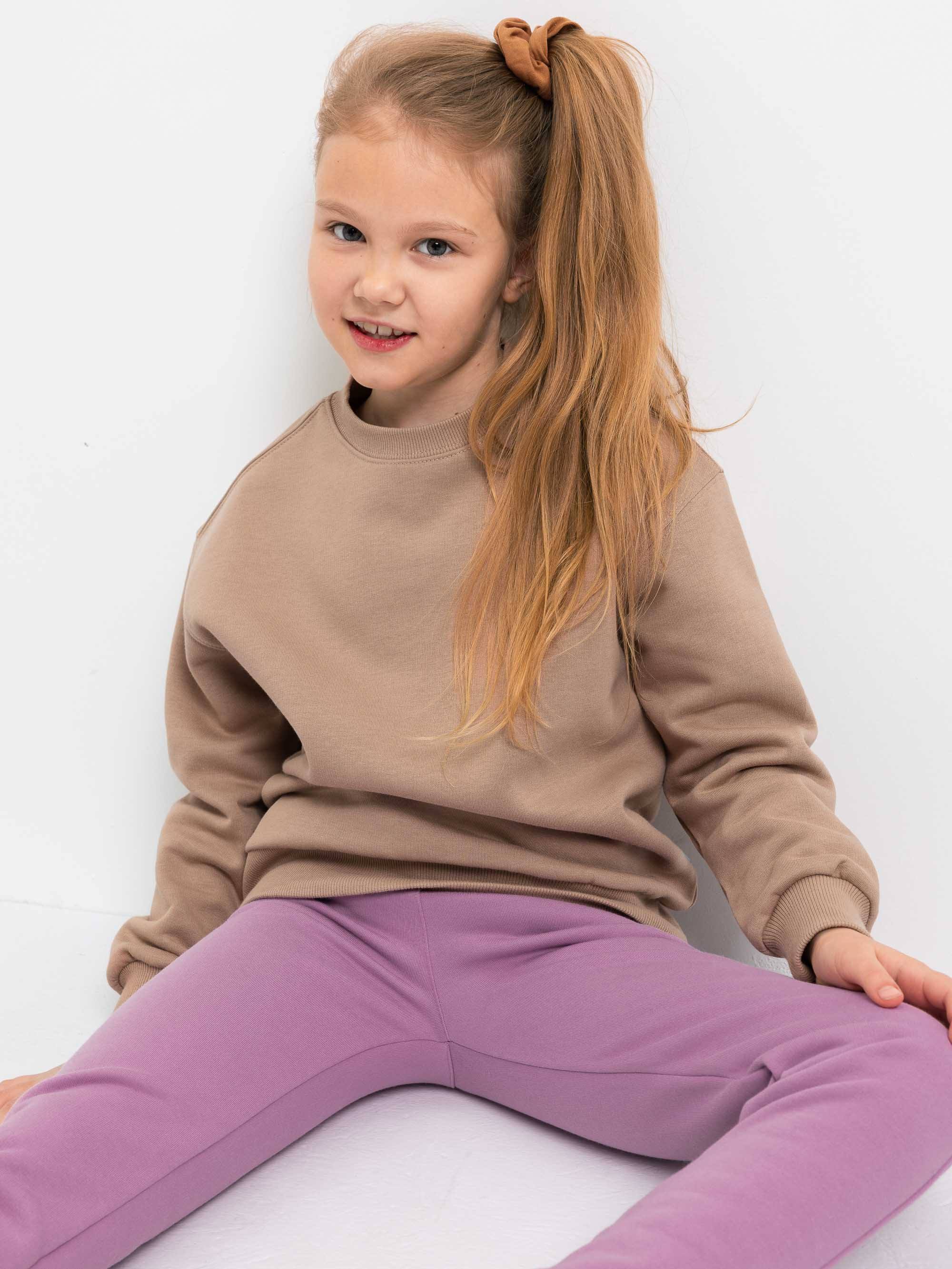 Mocha mousse bluza dresowa ocieplana
