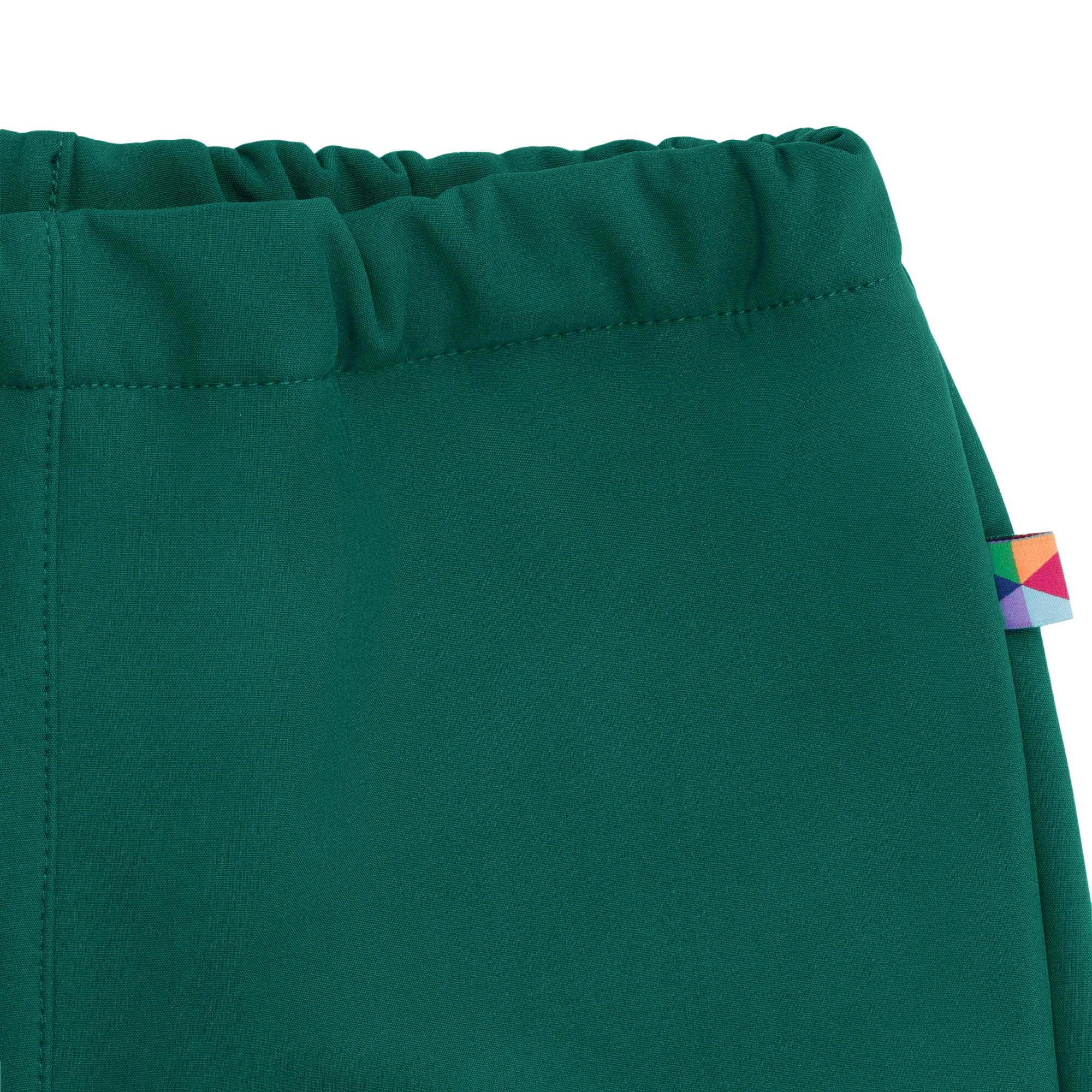 Butelkowozielone spodnie softshell Junior