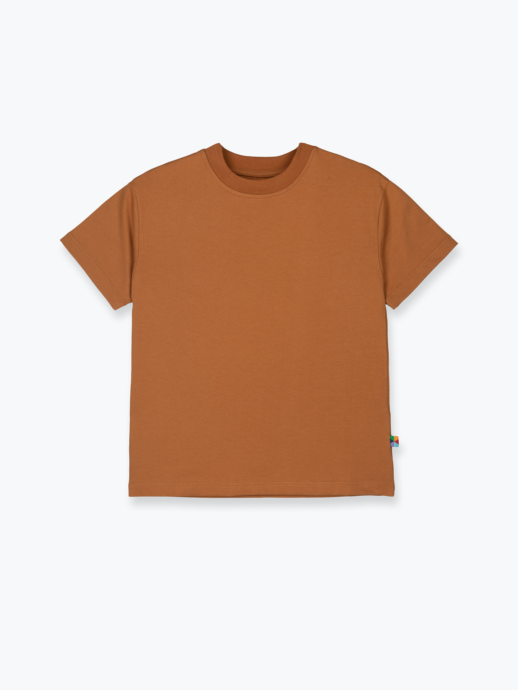 Karmelowy T-shirt oversize Junior